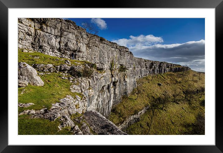 Malham Cove Framed Mounted Print by Andy McGarry