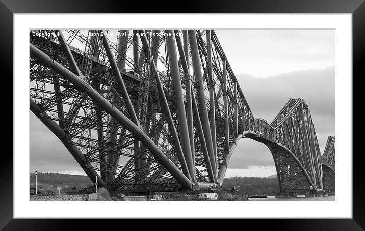 Iconic Steel Rail Bridge Over River Forth Framed Mounted Print by Tommy Dickson