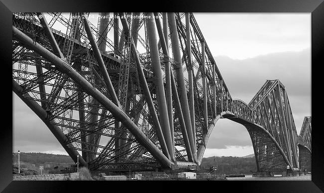 Iconic Steel Rail Bridge Over River Forth Framed Print by Tommy Dickson