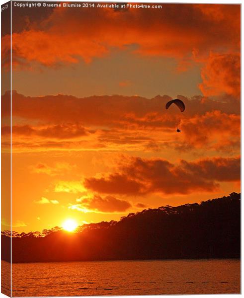 Sunset Glider Canvas Print by Graeme B