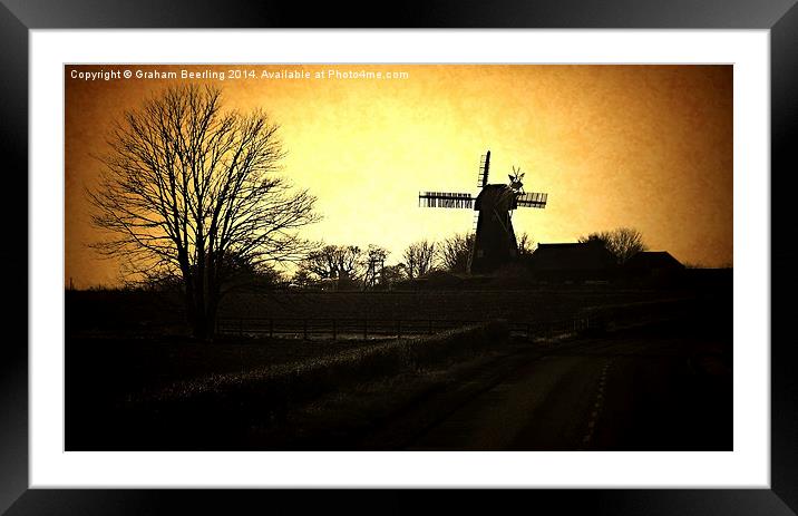 Country Mill Framed Mounted Print by Graham Beerling