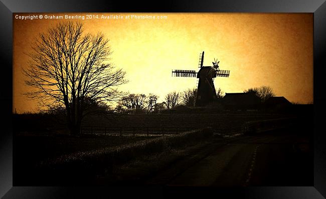 Country Mill Framed Print by Graham Beerling