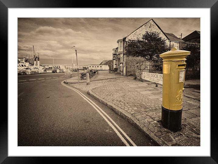 Golden Post Framed Mounted Print by Rob Hawkins