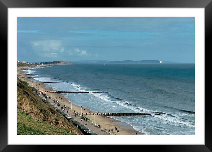 BOSCOMBE VIEW Framed Mounted Print by Anthony Kellaway