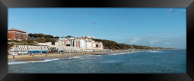 BOSCOMBE PIER VIEW Framed Print by Anthony Kellaway
