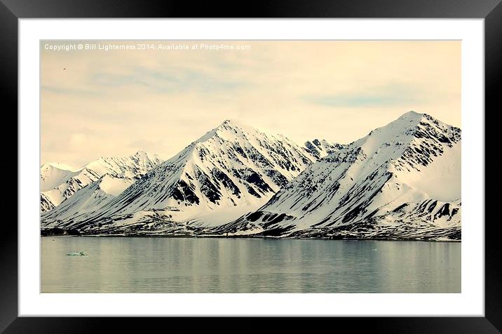 Arctic Peaks - Arctic Peace Framed Mounted Print by Bill Lighterness