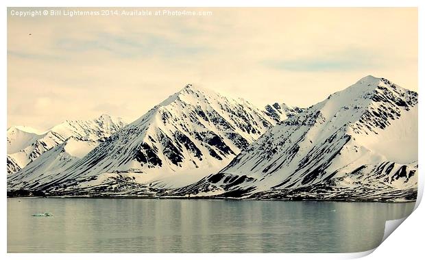 Arctic Peaks - Arctic Peace Print by Bill Lighterness