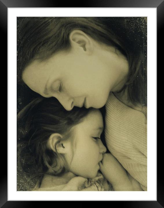 mother and child Framed Mounted Print by Heather Newton