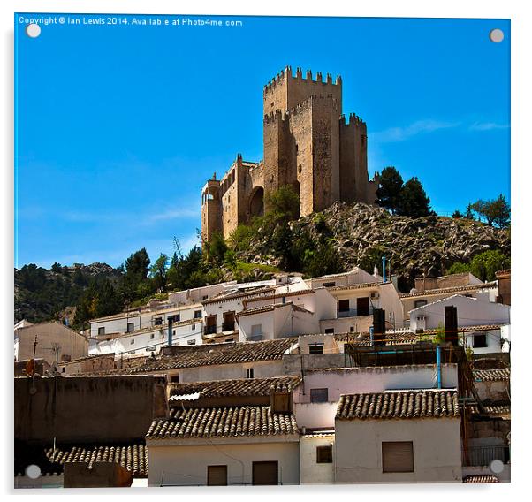 Alcazaba at Velez Blanco Acrylic by Ian Lewis