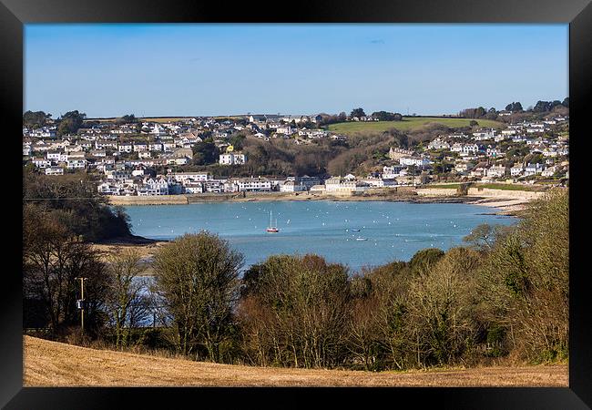 St Mawes Harbour Framed Print by Brian Roscorla