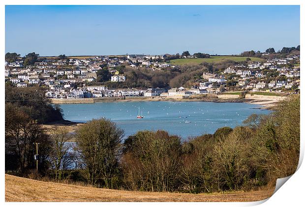 St Mawes Harbour Print by Brian Roscorla