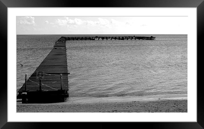 Cancun Pier Framed Mounted Print by lauren whiting