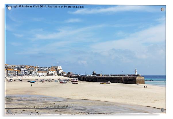 Picture postcard of St. Ives Acrylic by Andreas Klatt