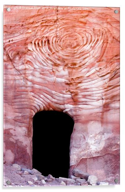 Petra cave Acrylic by Andreas Klatt