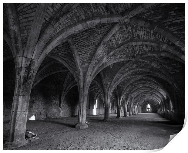 Fountains Abbey. Print by andrew bagley