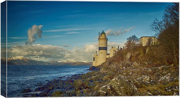 Seahorse cloud and the Cloch Lighthouse Canvas Print by Geo Harris
