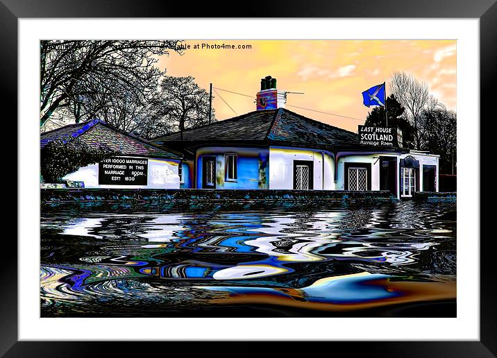The Last House In Scotland Framed Mounted Print by Valerie Paterson