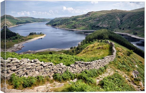 Looking Down on Haweswater Canvas Print by Gary Kenyon