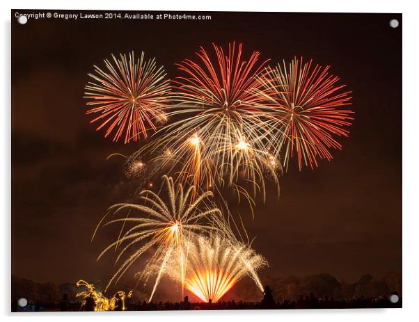 Fireworks #1 Acrylic by Gregory Lawson