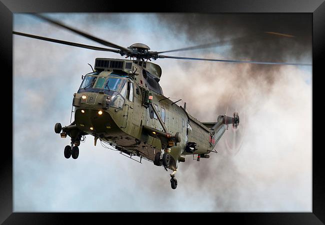 Sea King Helicopter Framed Print by Adam Withers