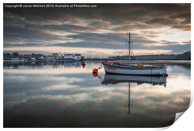 Calm Waters Print by Julian Mitchell