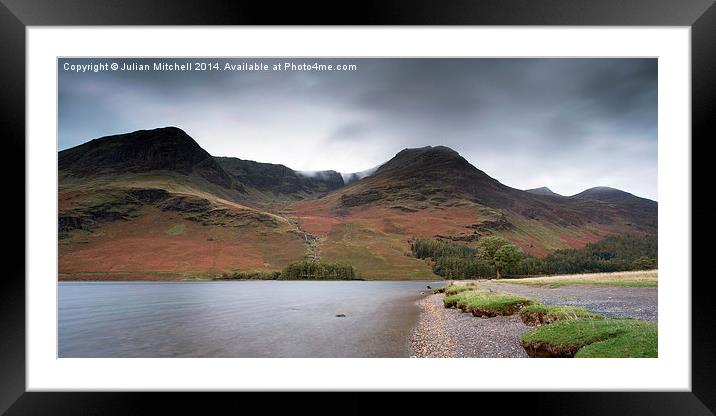 Buttermere Framed Mounted Print by Julian Mitchell