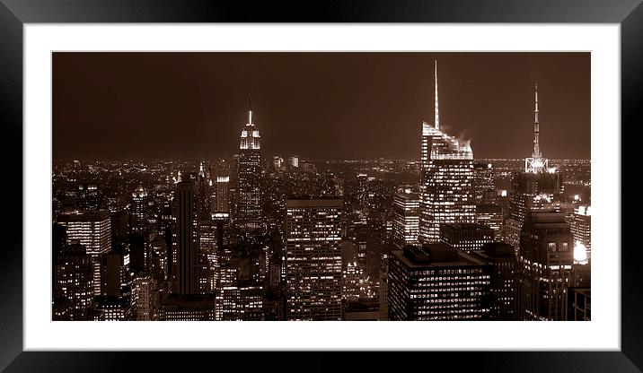 Top of the Rock Framed Mounted Print by Adam Withers