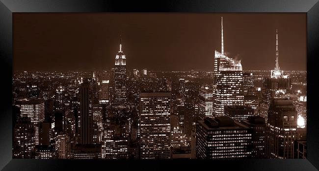 Top of the Rock Framed Print by Adam Withers