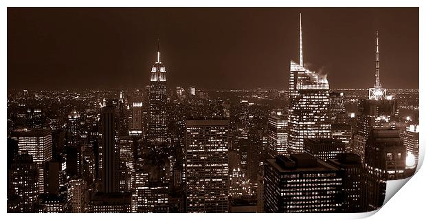Top of the Rock Print by Adam Withers