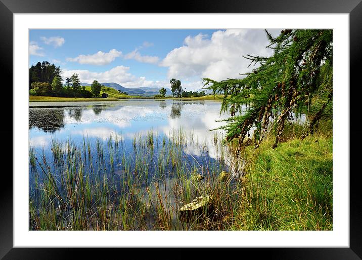 Reflections at Wise Een Tarn Framed Mounted Print by Gary Kenyon