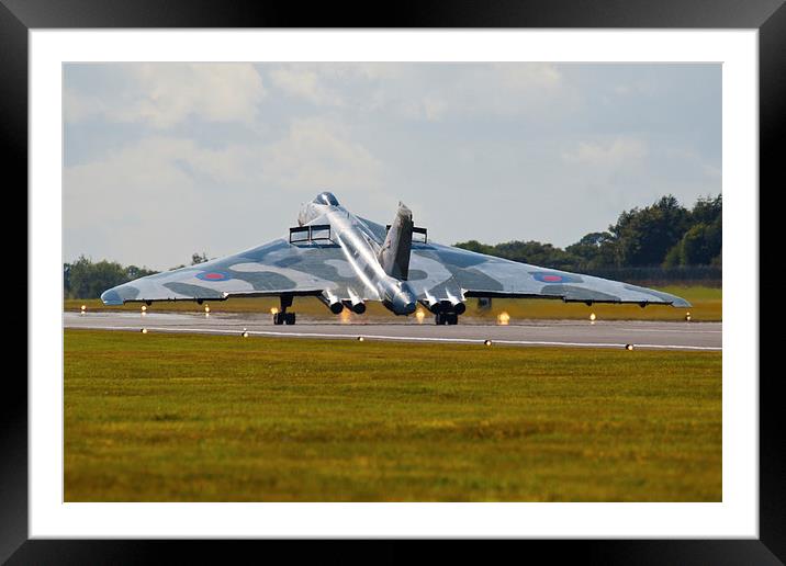 Vulcan Bomber XH558 Framed Mounted Print by Adam Withers