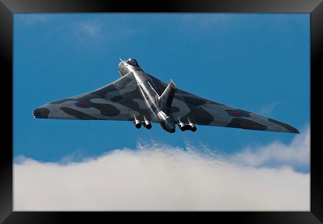 Vulcan Bomber XH558 Framed Print by Adam Withers