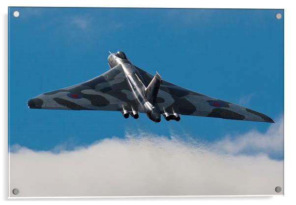 Vulcan Bomber XH558 Acrylic by Adam Withers