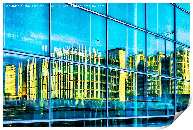 City Refections Print by John B Walker LRPS