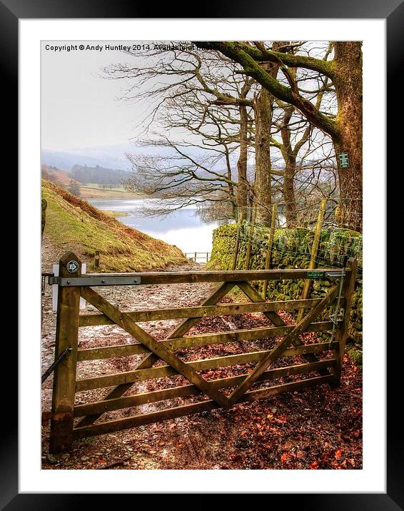 Gateway to Grasmere Framed Mounted Print by Andy Huntley