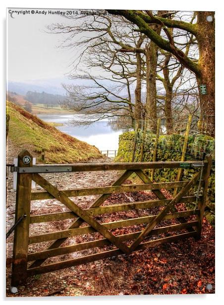Gateway to Grasmere Acrylic by Andy Huntley