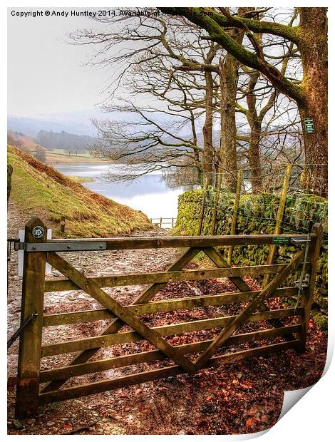 Gateway to Grasmere Print by Andy Huntley