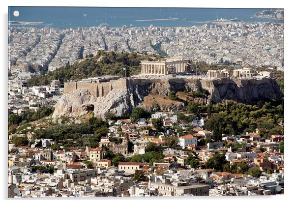 Acropolis of Athens, Greece Acrylic by Geoffrey Higges