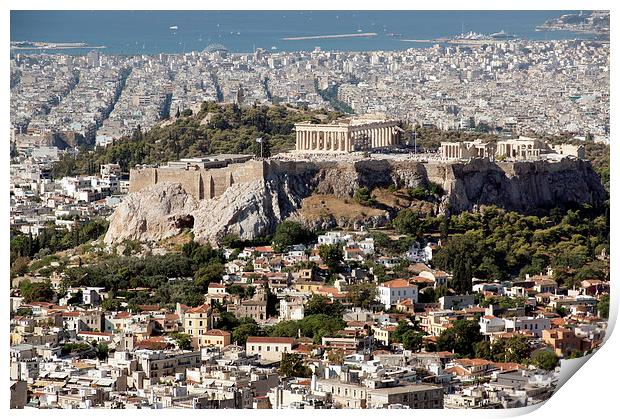 Acropolis of Athens, Greece Print by Geoffrey Higges