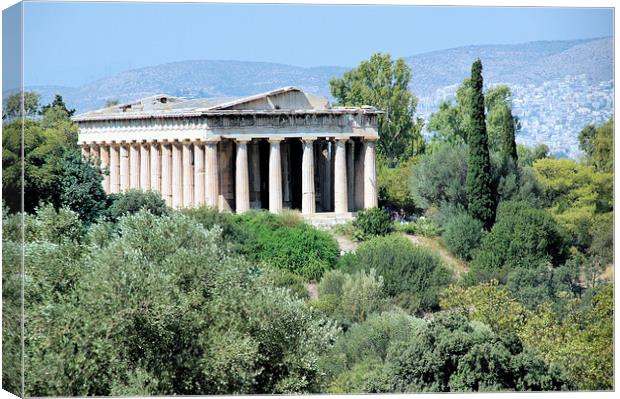 Temple of Hephaestus, Athens, Greece Canvas Print by Geoffrey Higges