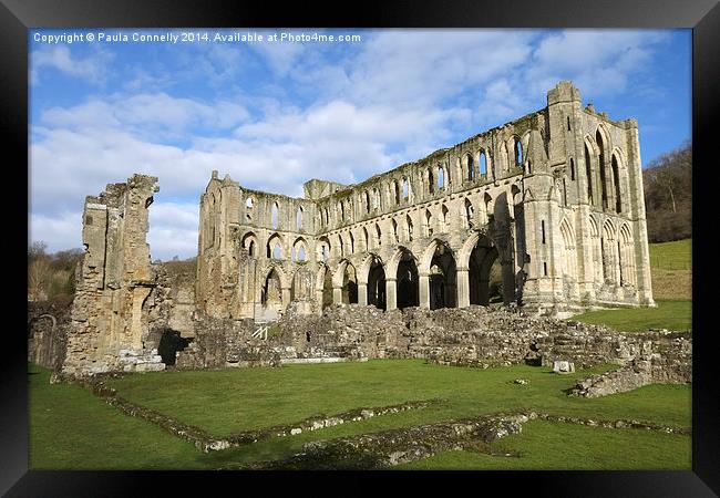 Rievaulx Abbey, North Yorkshire Framed Print by Paula Connelly