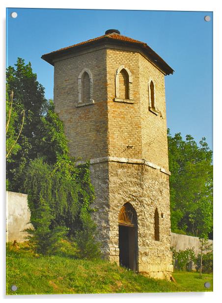 Watch Tower Acrylic by Ferenc Kalmar