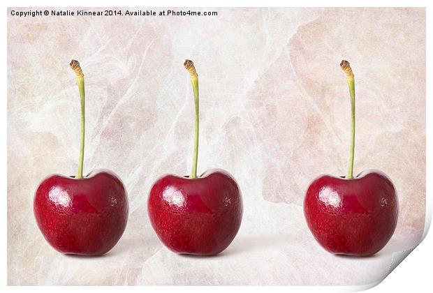 The Three Cherries Print by Natalie Kinnear