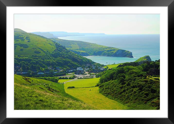 Lulworth Cove Framed Mounted Print by Andrew Middleton