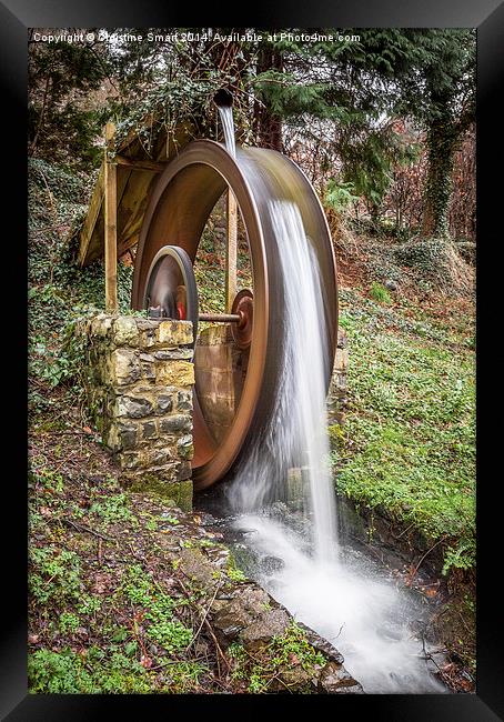The Flowing Waterwheel Framed Print by Christine Smart