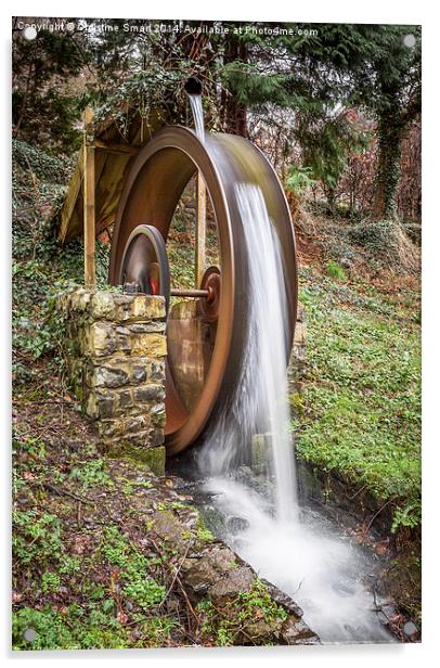 The Flowing Waterwheel Acrylic by Christine Smart