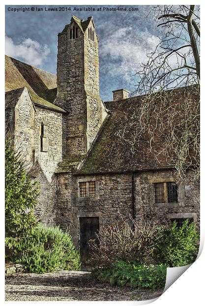 Abingdon Abbey Print by Ian Lewis