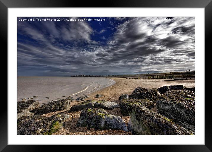 Beach view Framed Mounted Print by Thanet Photos