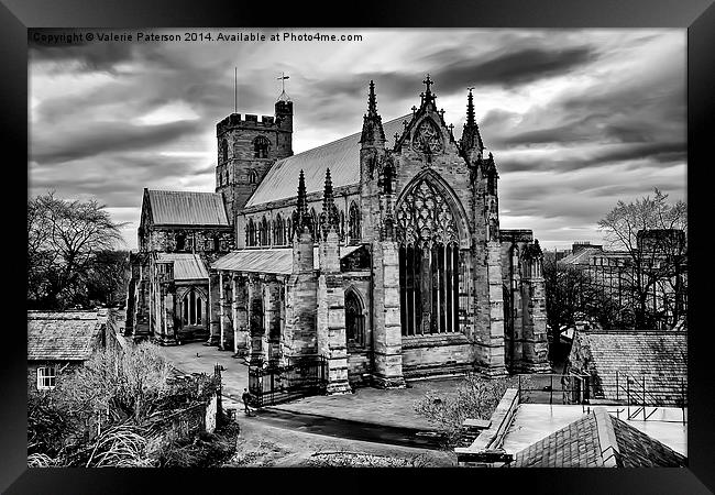 Carlisle Cathedral Framed Print by Valerie Paterson