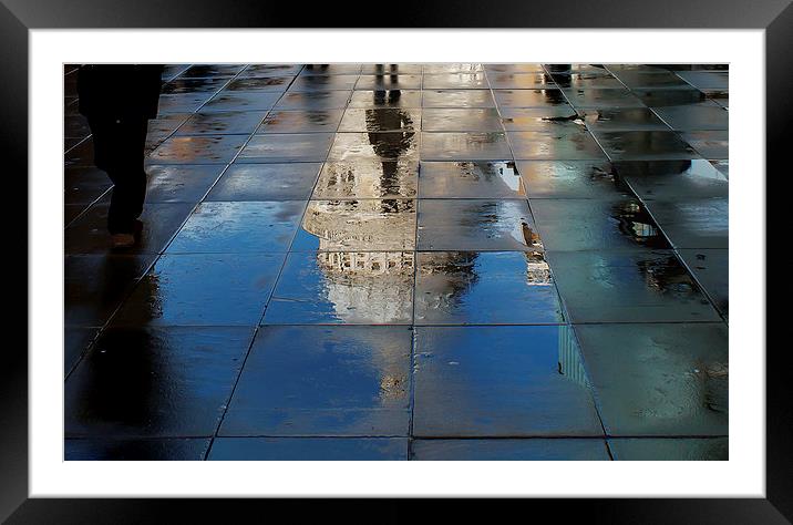 St Pauls Reflection Framed Mounted Print by Scott  Hughes